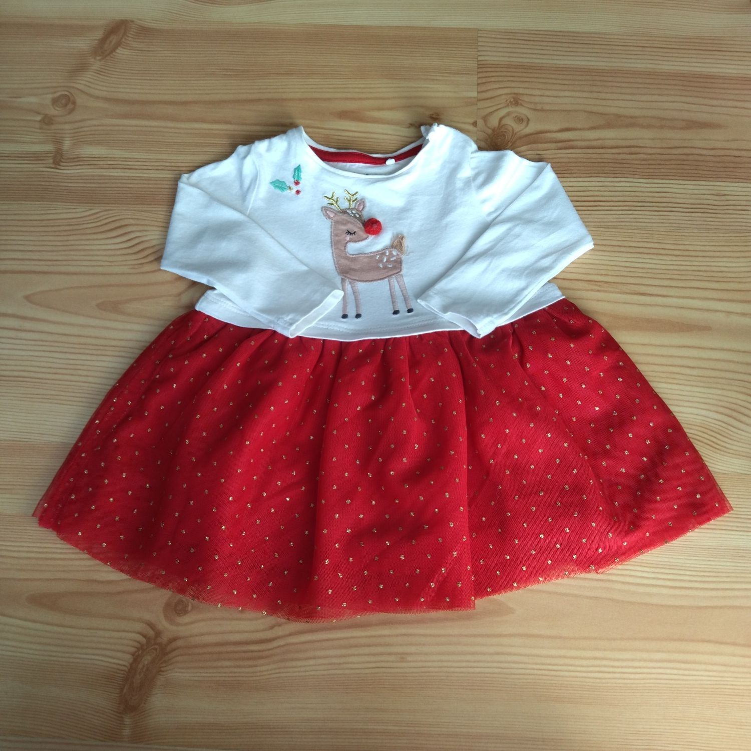 Świąteczna sukienka 3-6 m-cy
