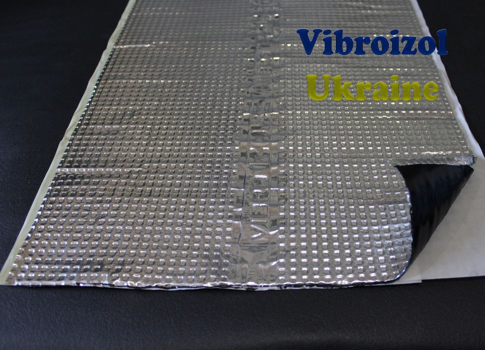 Шумоизоляция, виброизоляция Vibroizol 2мм 330х500мм 70мкм, 3,3 м2