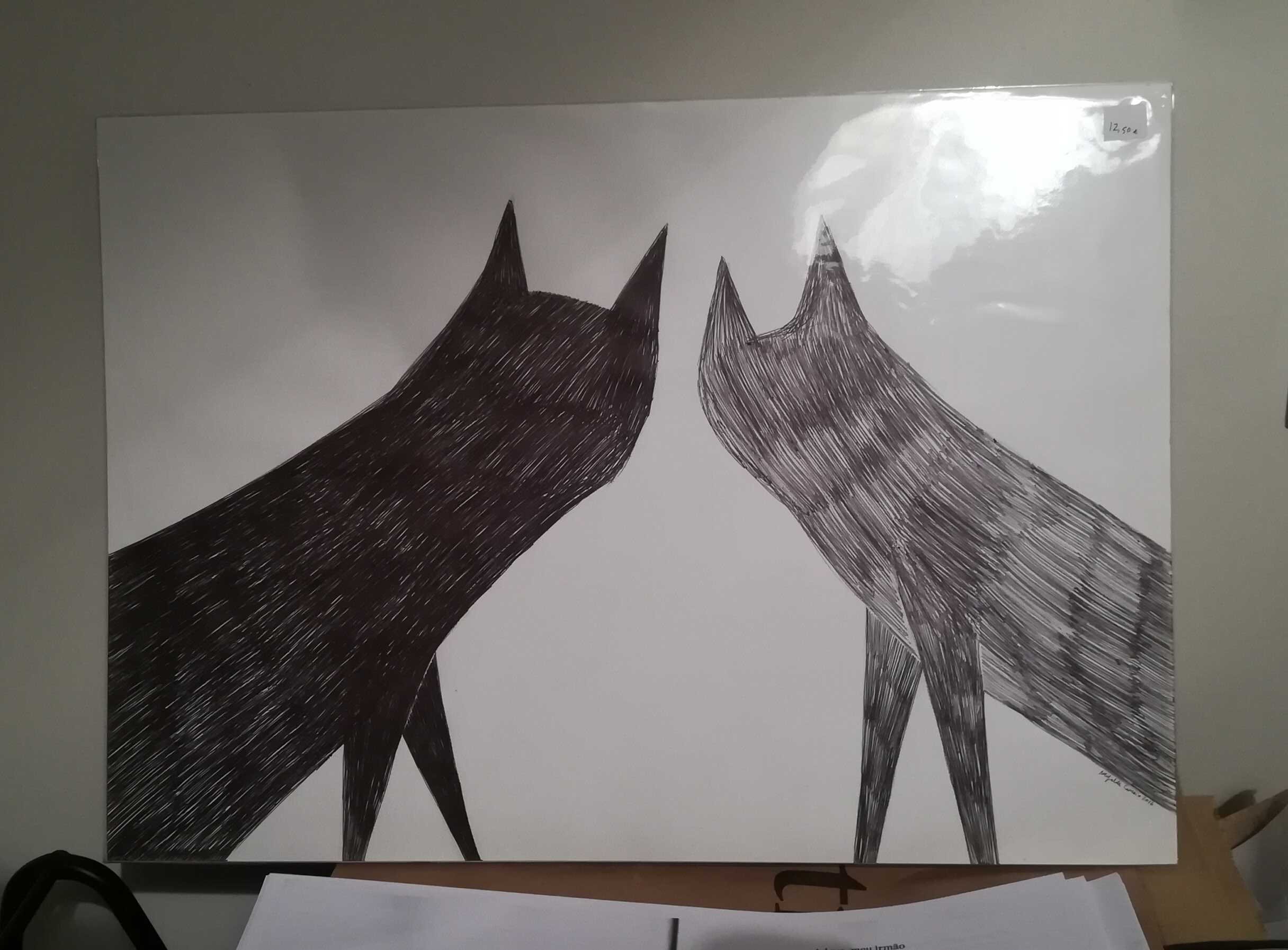 Desenhos pinturas de gatos 29,7 * 42 cm - NOVO