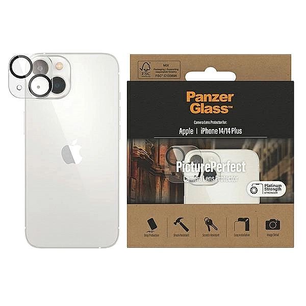Ochrona szkła aparatu PanzerGlass Camera Protector do iPhone 14 / 14 P