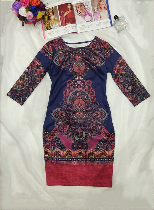 Нова сукня розмір XS 34/42 синя із орнаментом BODYFLIRT плаття платье