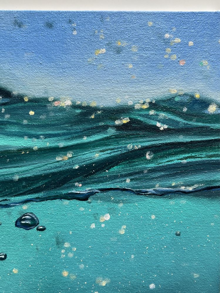 Море маслом, Картина олійними фарбами, Морський пейзаж в подарунок