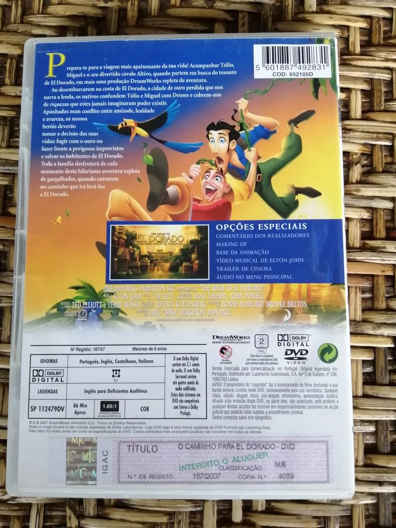 DVD O Caminho para El Dourado, DreamWorks