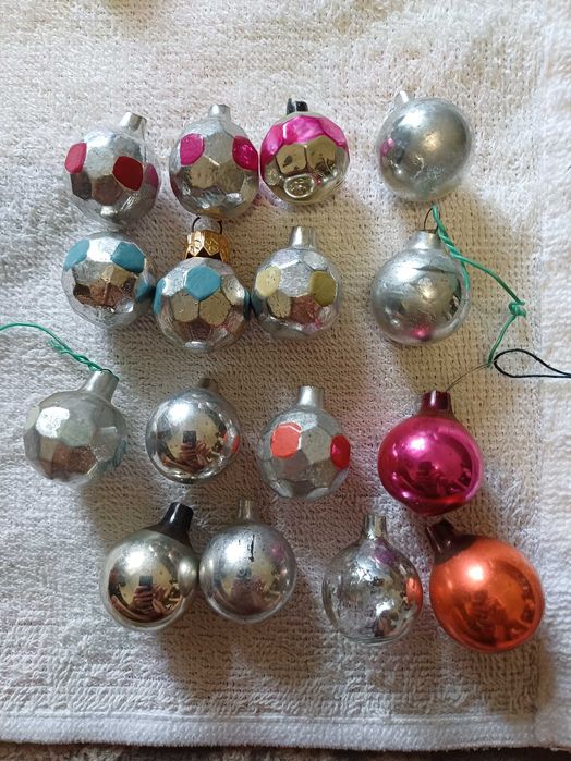 Радянські вінтажні Ялинкові прикраси іграшки СРСР Ялинка Дід Мороз