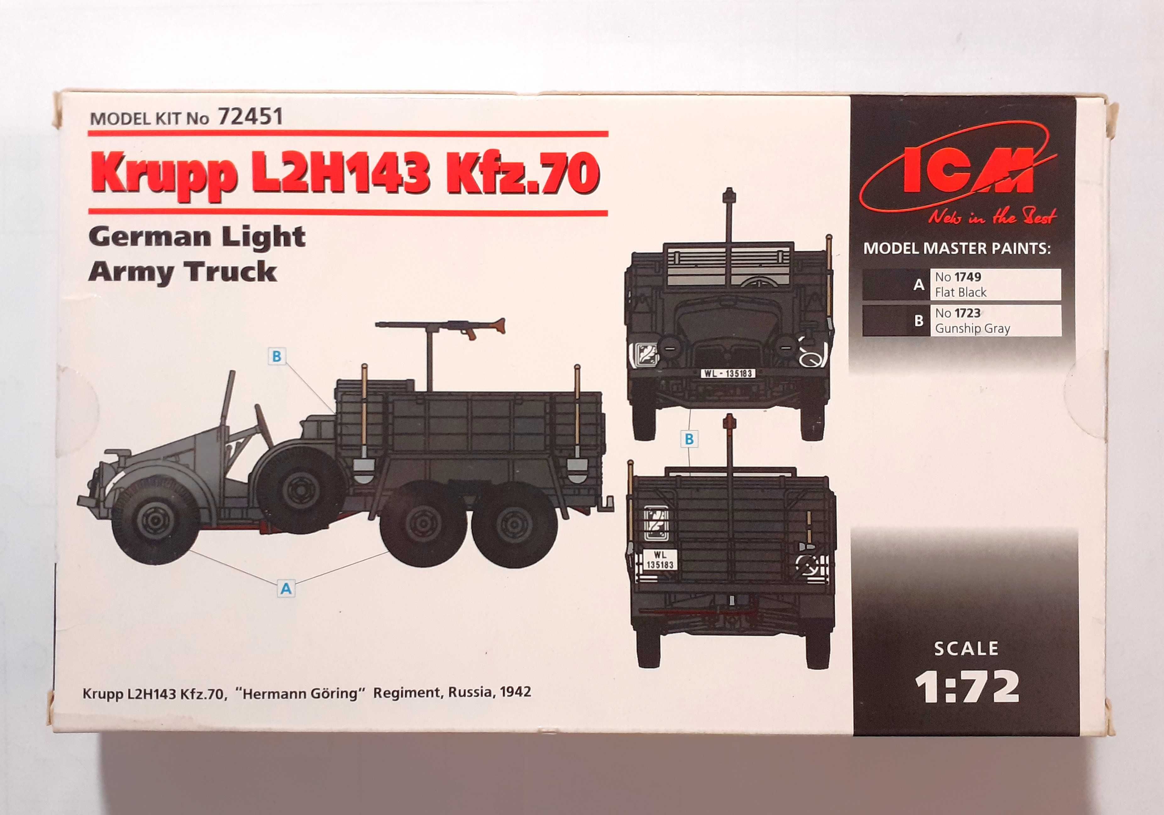 Сборная модель  Krupp L2H143 1/72 ICM
