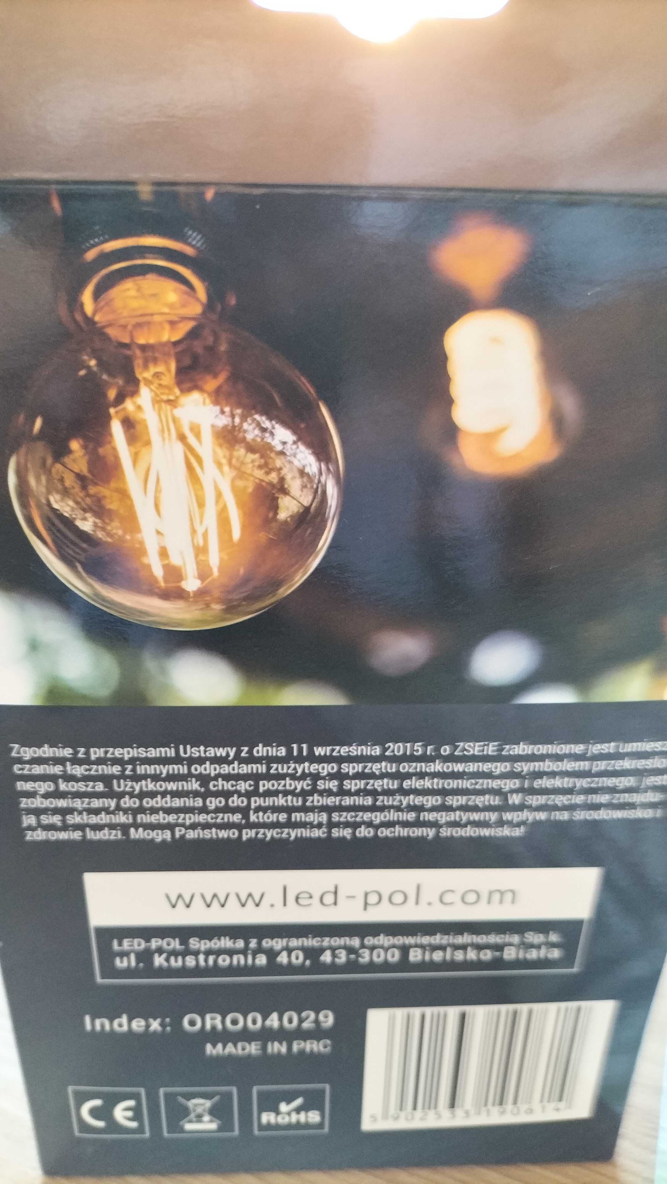 Nowa , dekoracyjna żarówka ORO 45W