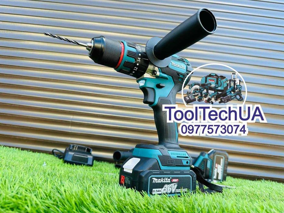 Набор Makita 2/1 Акумуляторний Шуруповерт DHP485XGT Болгарка DGA504XGT