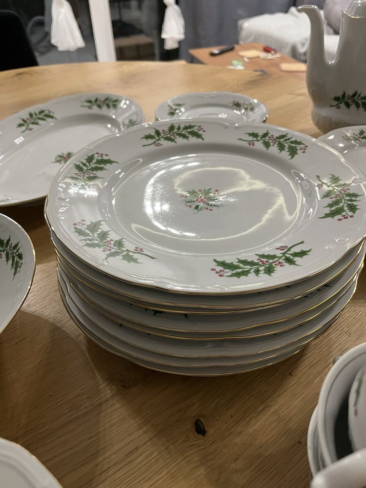 Stara zastawa swiateczna porcelana włoclawek