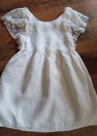 Zara elegancka biała sukienka 152cm