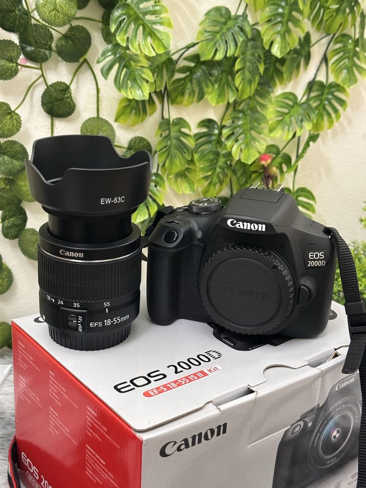 Canon Eos 2000D WiFi+ Lente 18-55mm e caixa