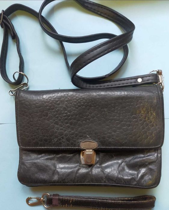 Барсетка кожаная мужская