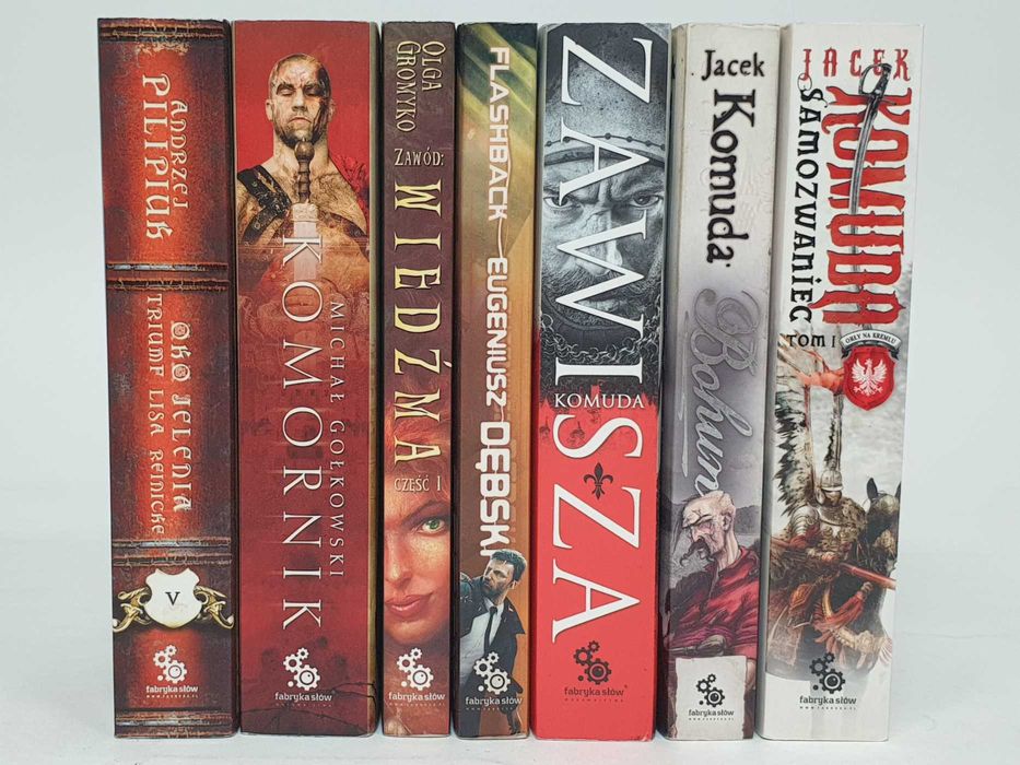 Jacek Komuda Andrzej Pilipiuk Michał Gołkowski Komornik 8x książki