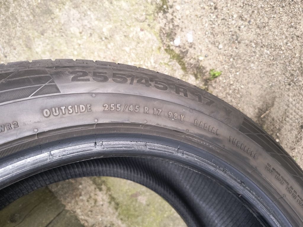 Opony letnie Continental 255/45r17