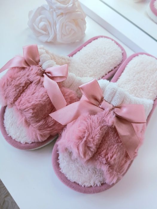 Różowe klapki damskie 36-37