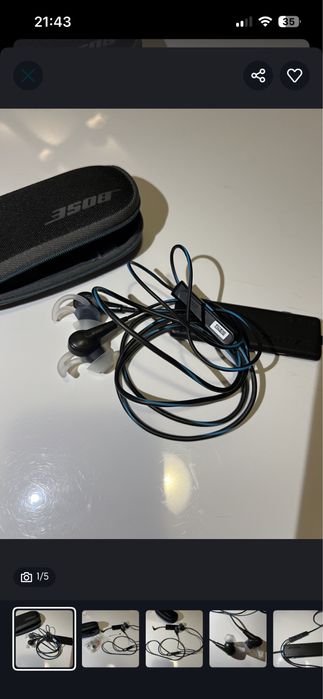 Słuchawki dokanałowe Bose QuietComfort 20 (QC20)