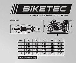 Pokrowiec motocyklowy z kufrem Aquatex rozmiar M Yamaha Kawasaki