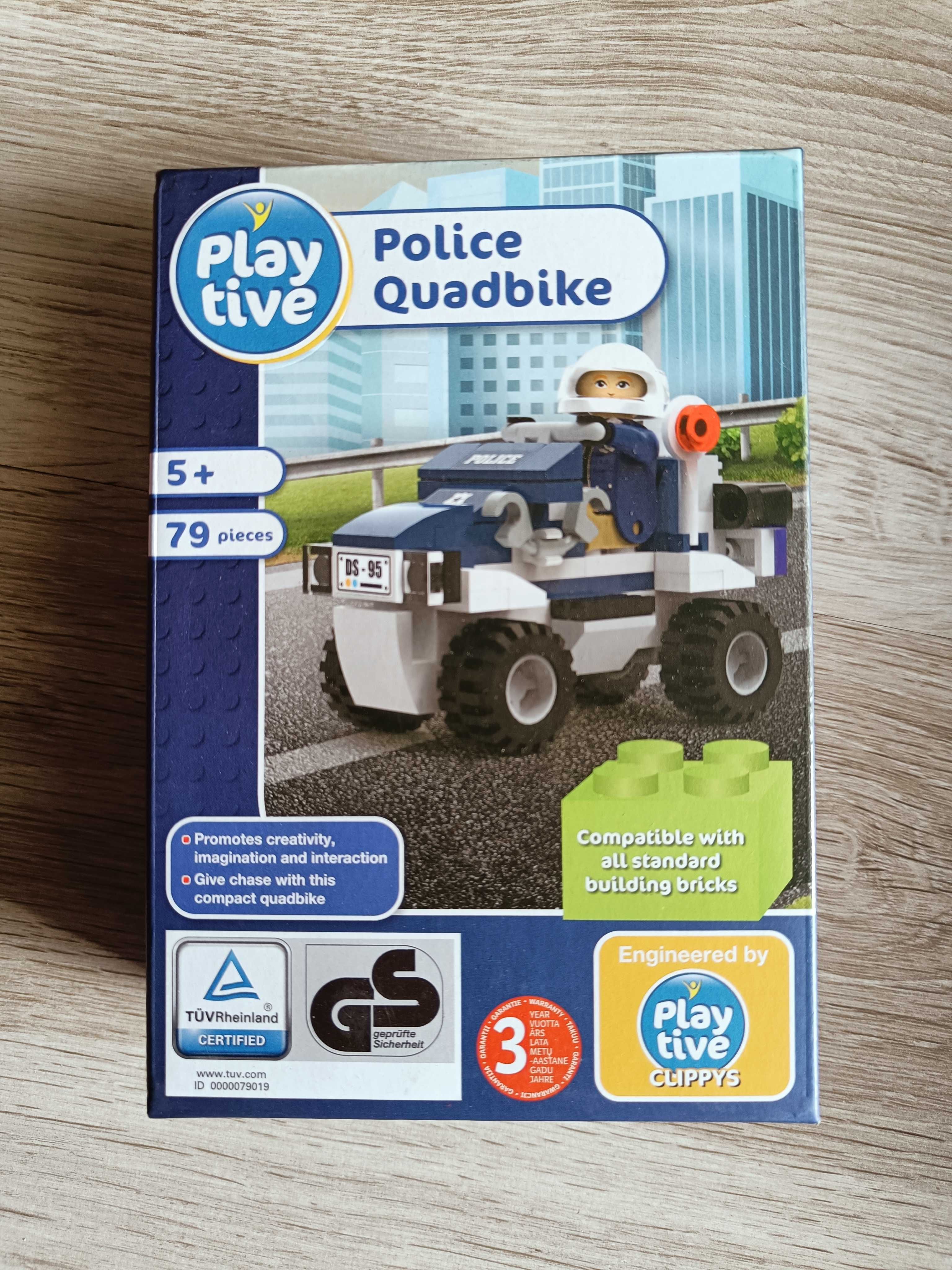 NOWY Zestaw klocków Playtive Quad policyjny