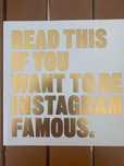 Read this if you want to be instagram famous