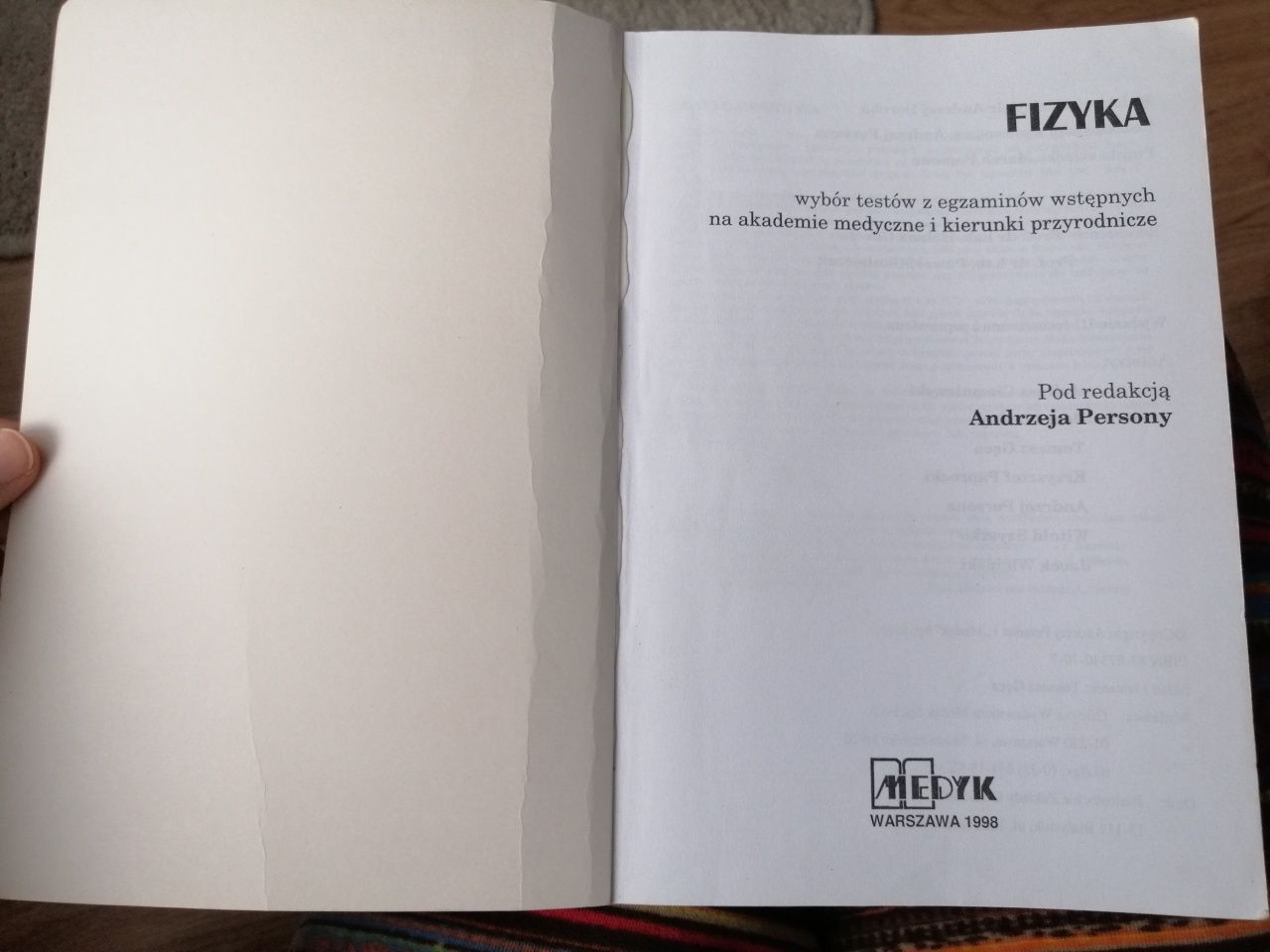 Fizyka wybór testów na akademię medyczną, Persona, Medyk