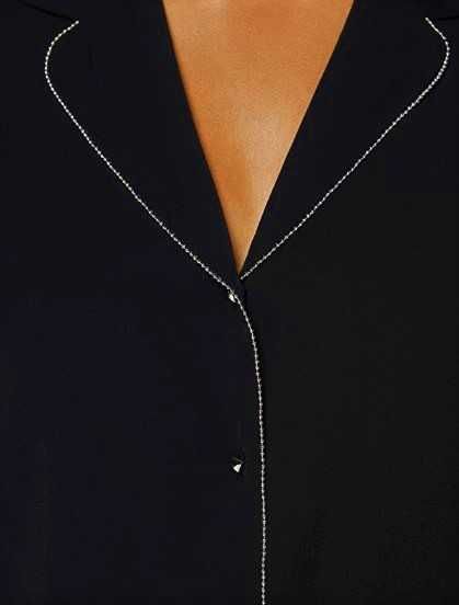 Nowa koszula oryginalna Guess czarna z długim rękawem 100% wiskoza