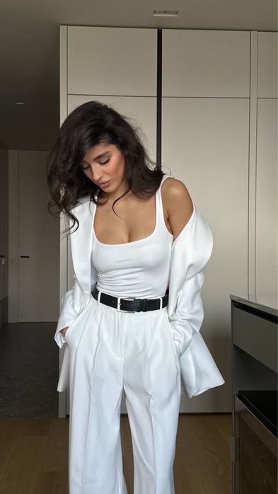 Костюм женский брюки классический  топ пиджак брючный zara el milas