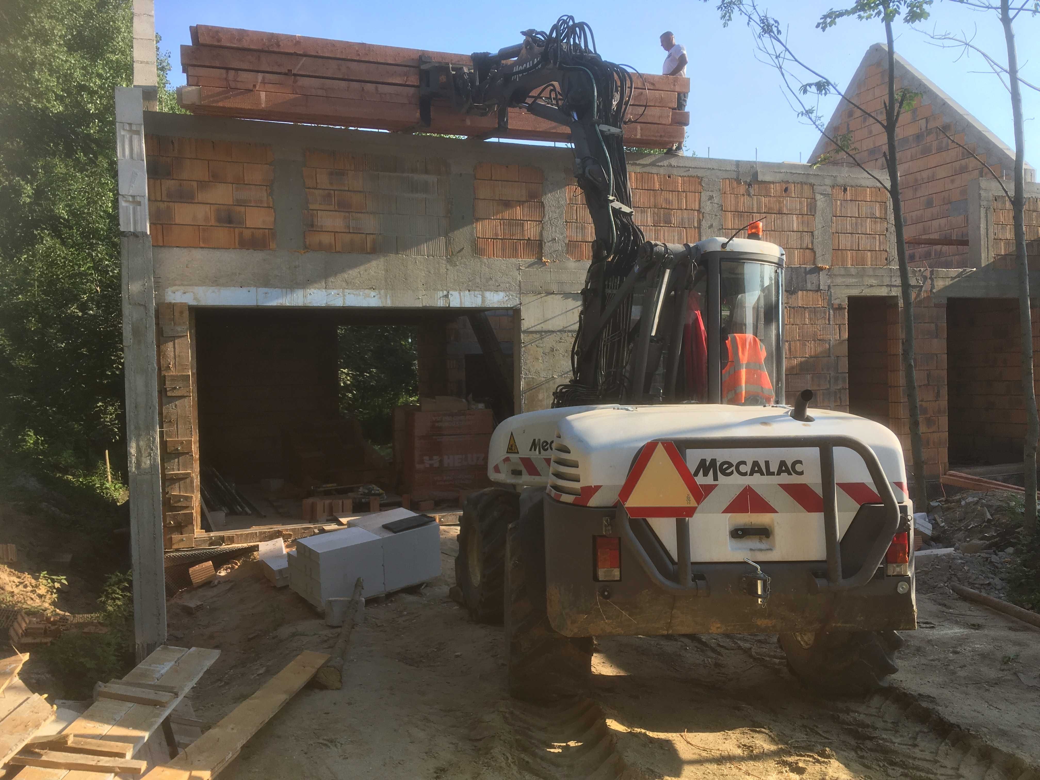 Mecalac prace ziemne rozładunki instalacje szamba wyburzenia Wrocław