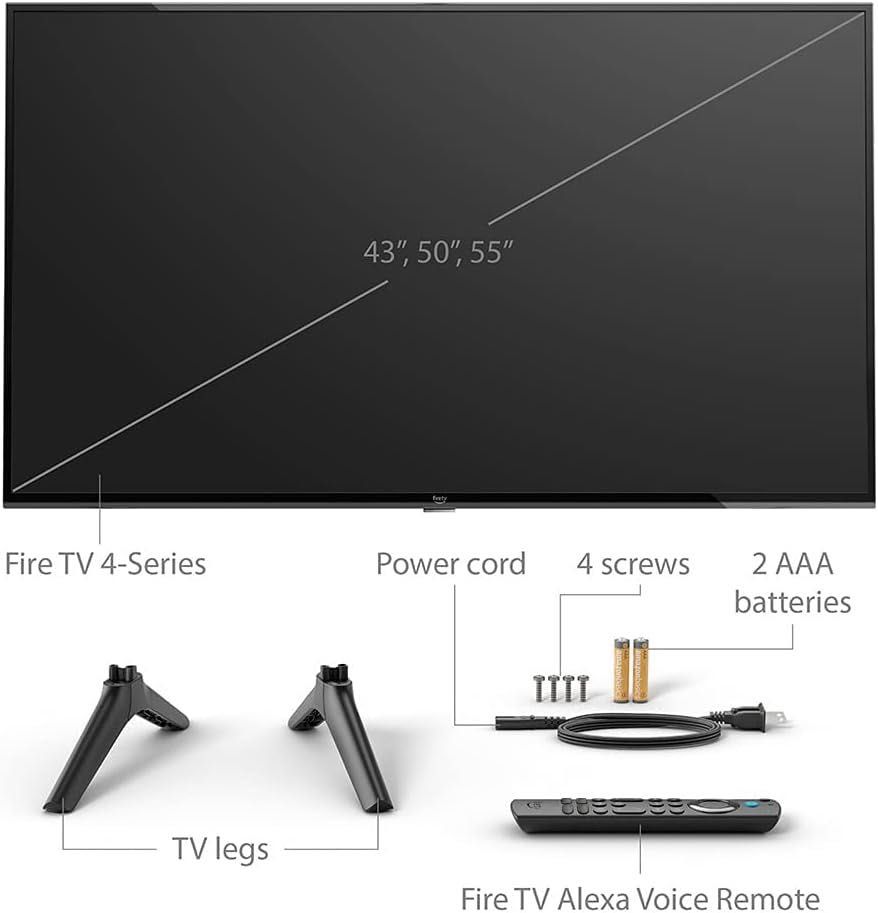 55" 4K UHD Smart Fire TV Amazon 4-Series (модель 4K55N400A)