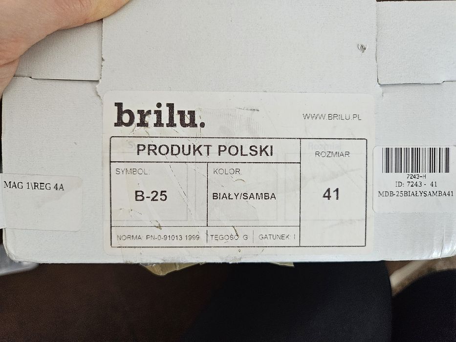 Buty ślubne, białe. Rozmiar 41. Brilu.