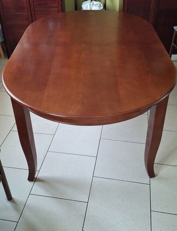 Duży drewniany rozkladany stół 110x180 (plus 1x60)