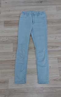 Spodnie dziewczęce jeansy H&M 134