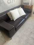 Vendo sofa cabedal castanho