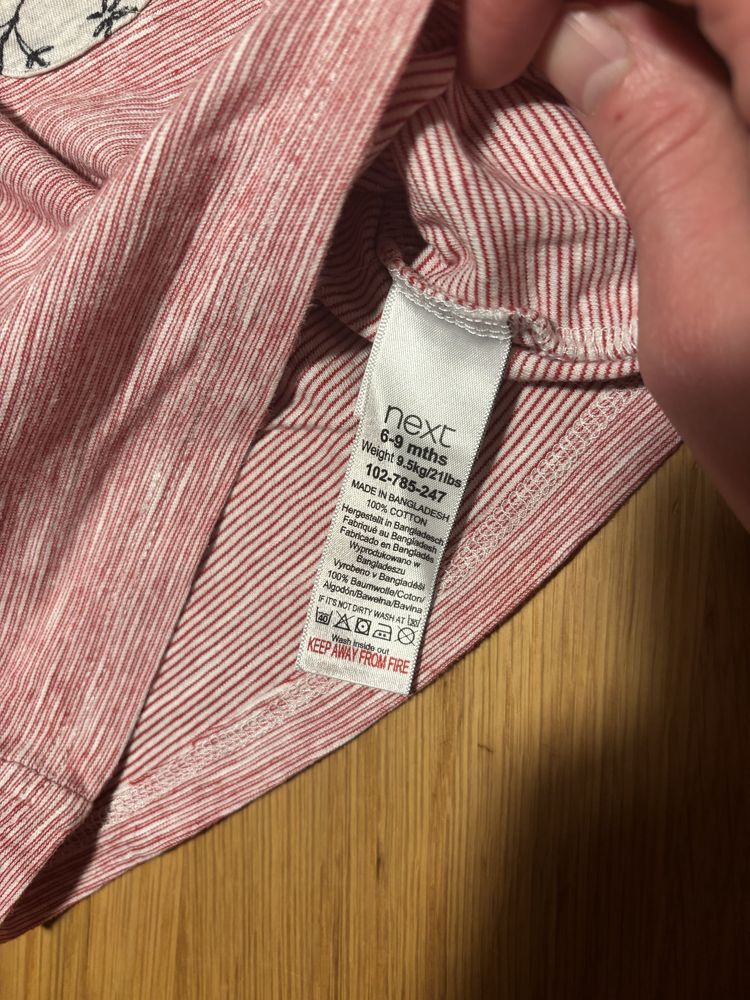 Zestaw ubranek 62 i 68 Primark Newbie Next Nutmeg