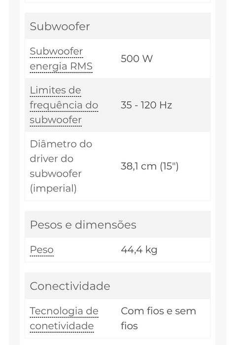 Power Dynamics Sistema de som ativo  1500w