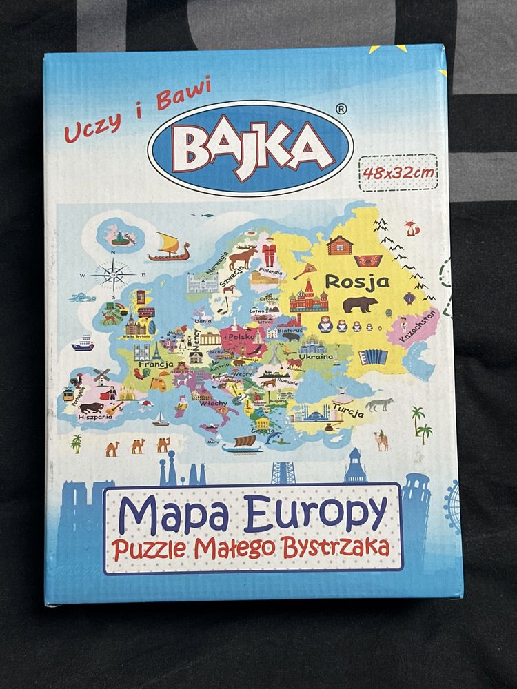 Puzzle znaki drogowe, mapa polski