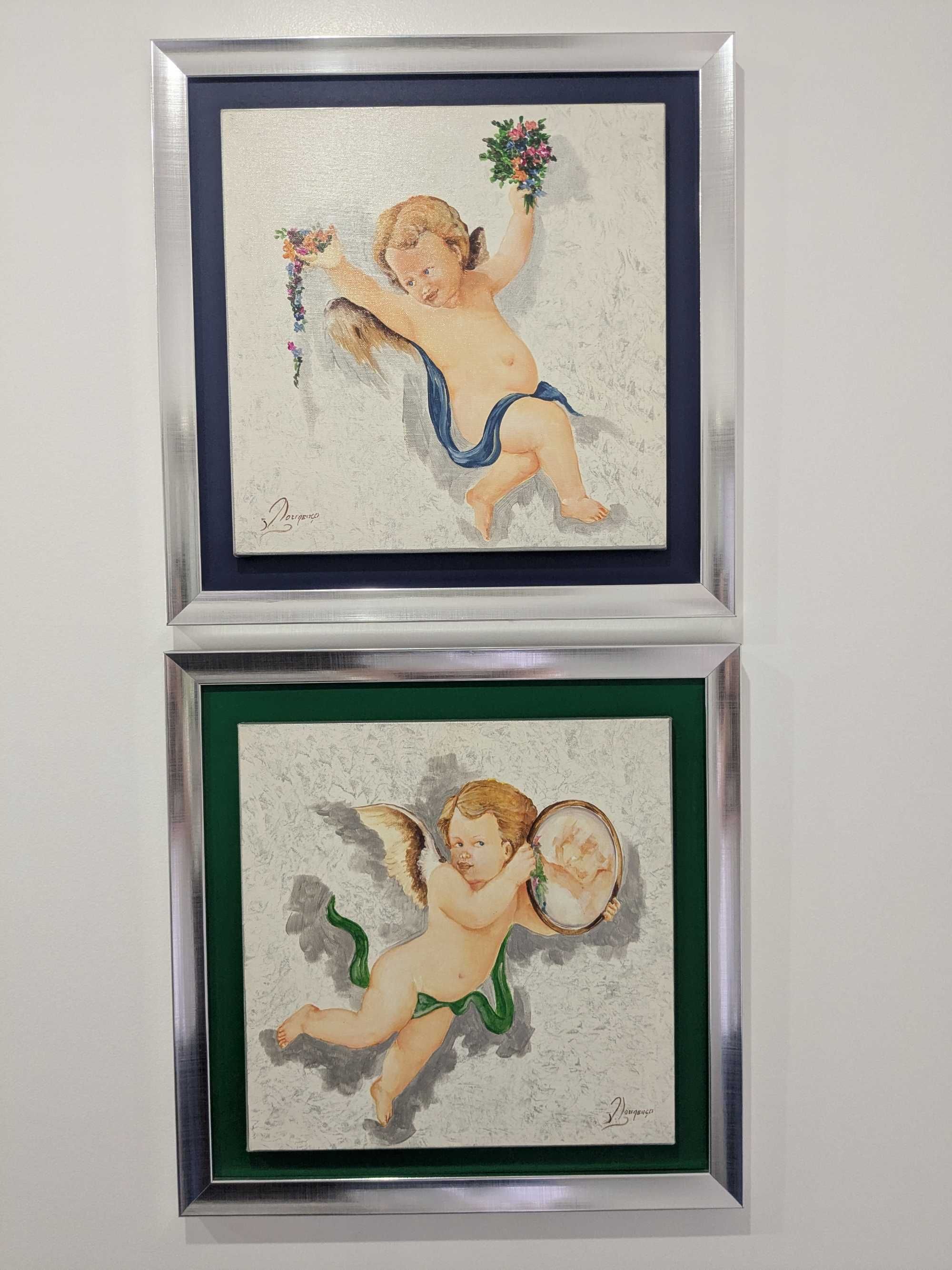 Quadros com pinturas de anjos