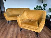 Sofa dwuosobowa plus fotel