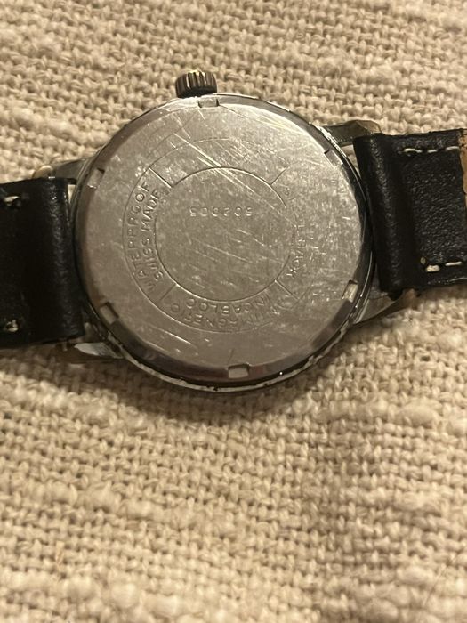 Vintage BWC Swiss Incabloc Mechaniczny Zegarek Meski