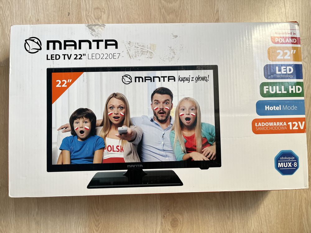 Жидкокристаллический монитор-телевизор Manta LED 220E7 TV 22’ Full HD