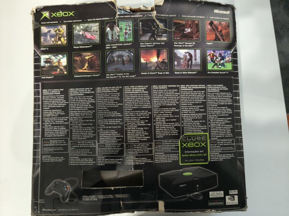 Caixa Original Xbox Classic – Edição Oficial FIFA World Cup 2006