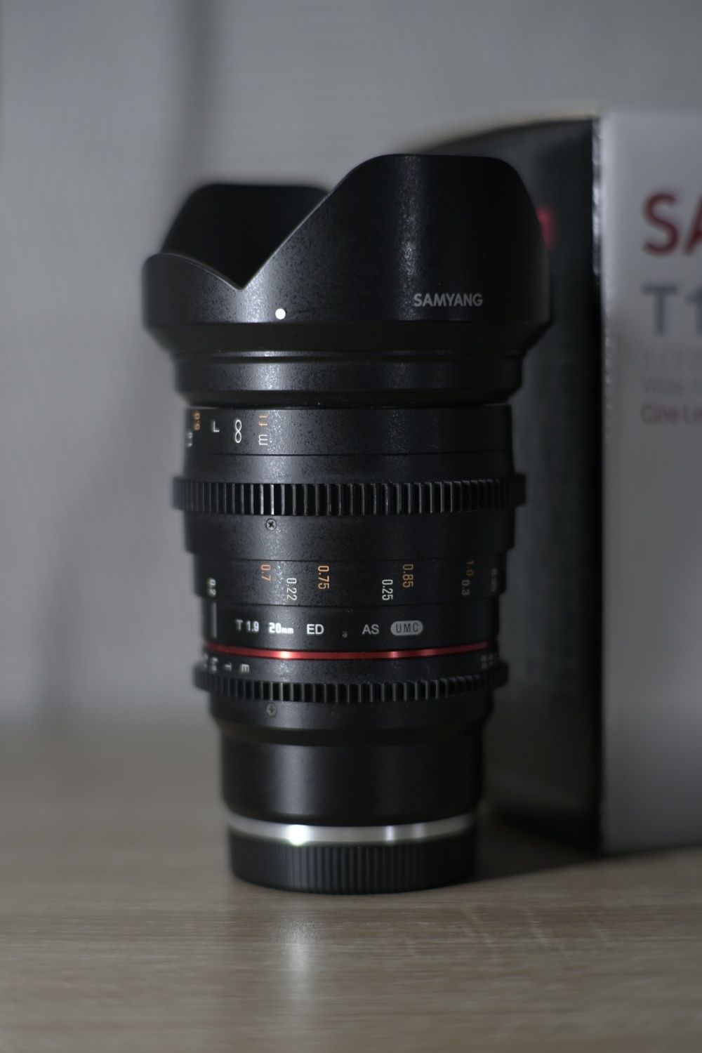 Obiektyw samyang 20mm T1.9 sony E szeroki kąt
