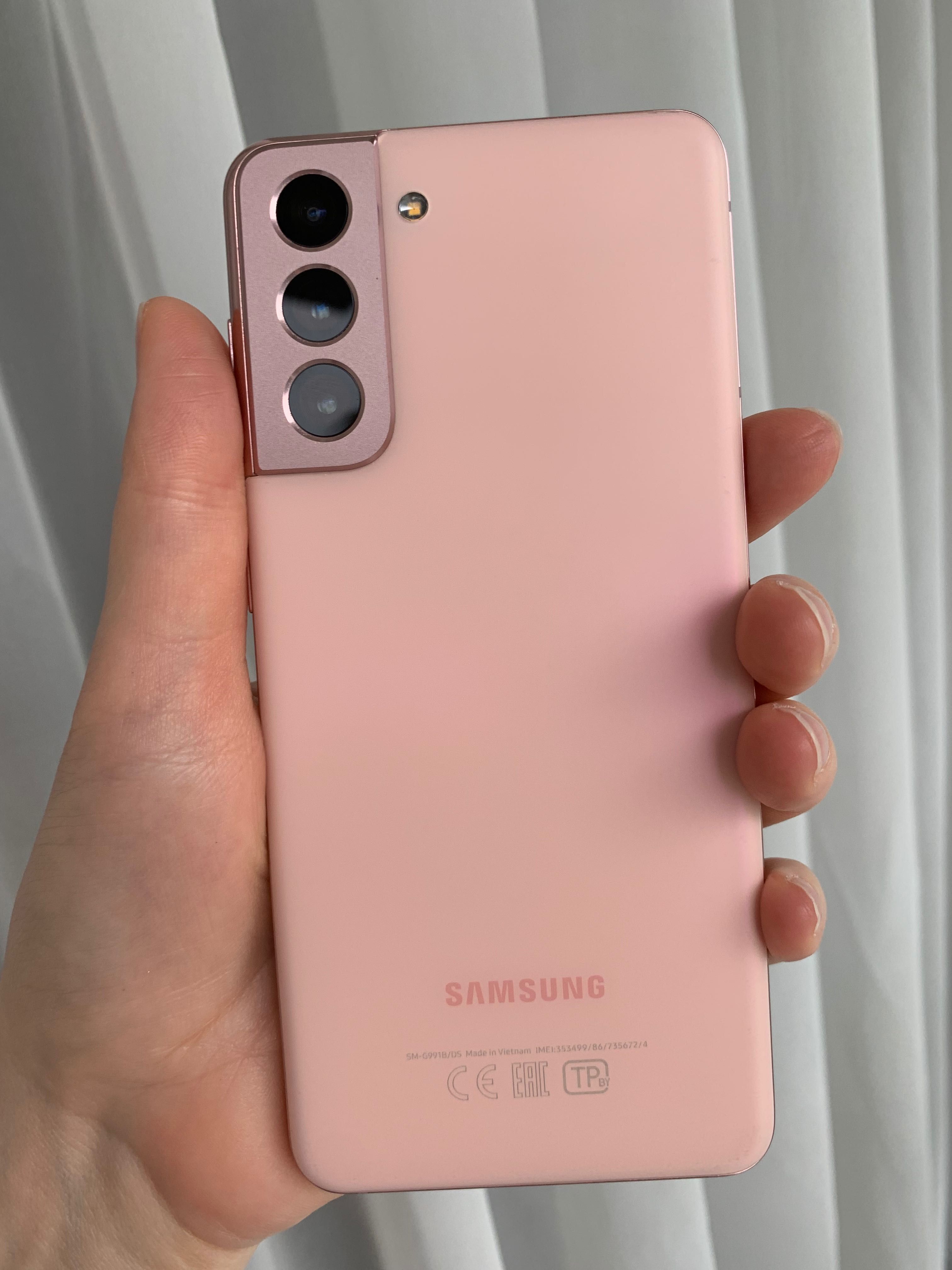 Samsung Galaxy S21 5G G991B/DS 2 sim 256 Gb Pink та Led чохол