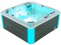 Jacuzzi wanna MARMUR spa 6 osobowa LED hydromasaż schodki obudowa