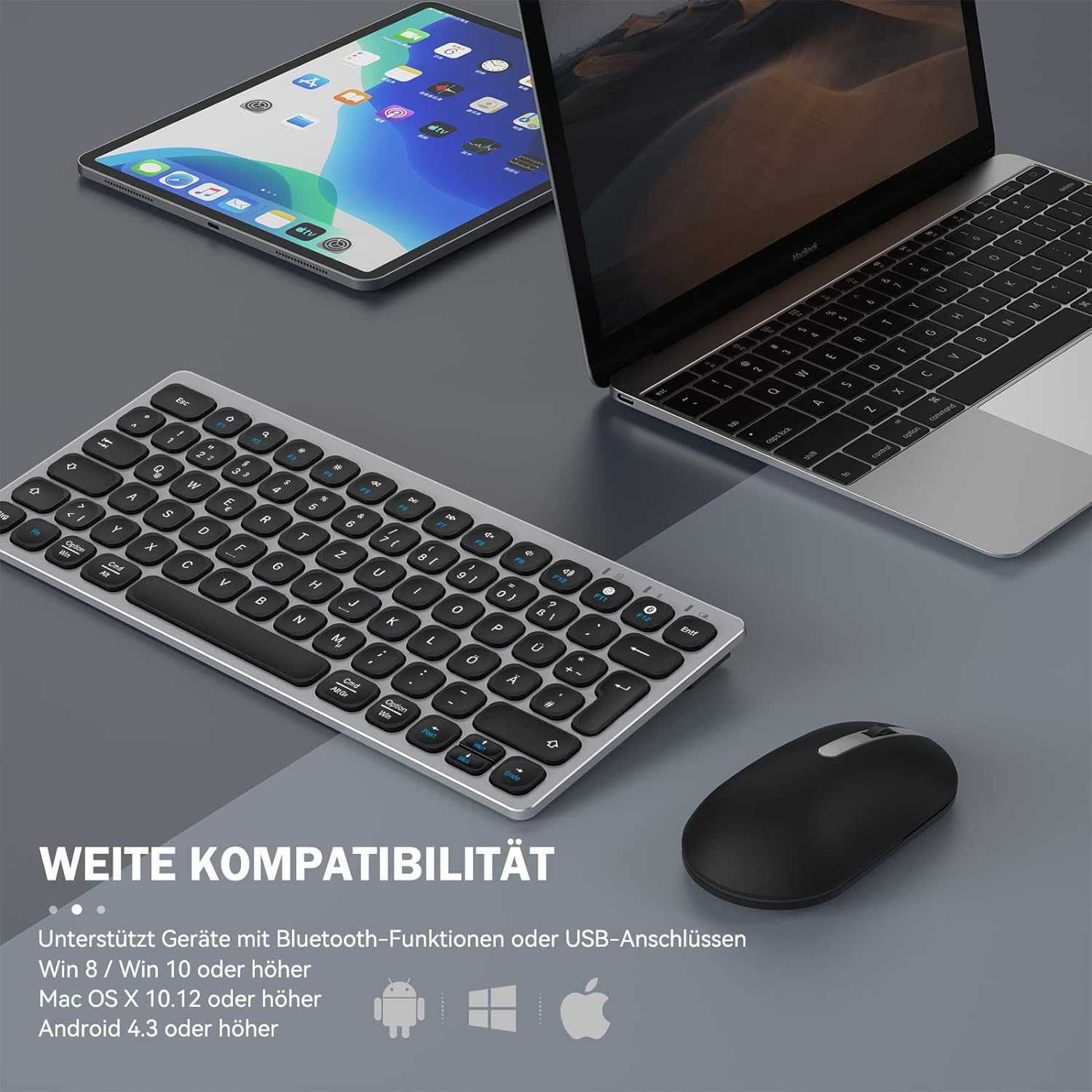 Bezprzewodowa Klawiatura i mysz Bluetooth K011