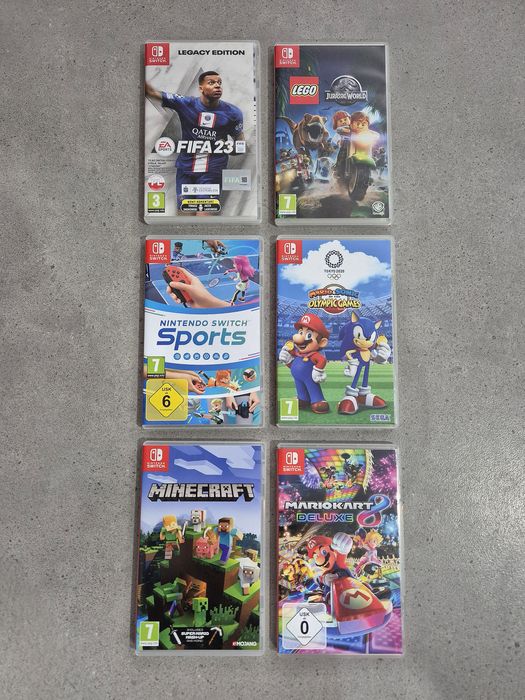 Nintendo Switch OLED 6x gra Minecraft Mario Fifa