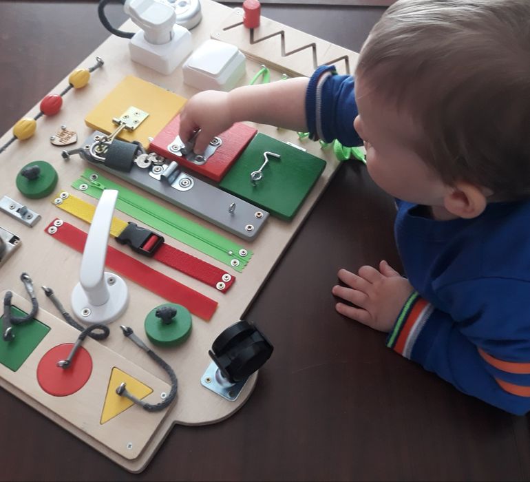 Nowa tablica manipulacyjna sensoryczna Montessori zabawka MarWerKids