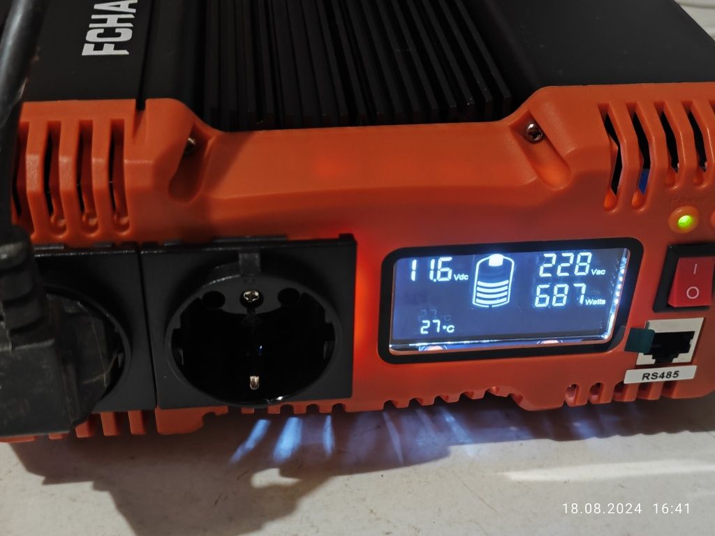 Инвертор с чистой синусоидой FCHAO KSC 2500W 12V/220V (5000 MAX)