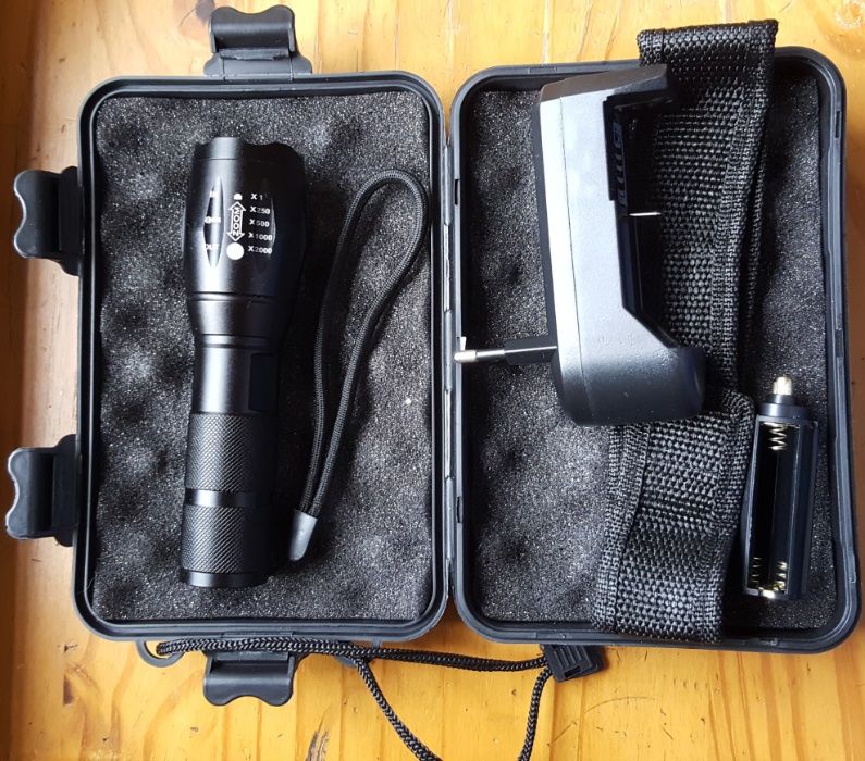 Nowa latarka taktyczna LED cree xml-t6 zoom 5 trybów świecenia
