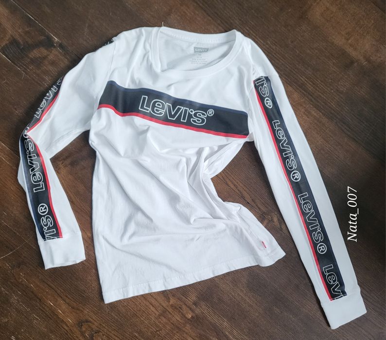 Koszulka bluzka Levi's longsleeve roz 164cm