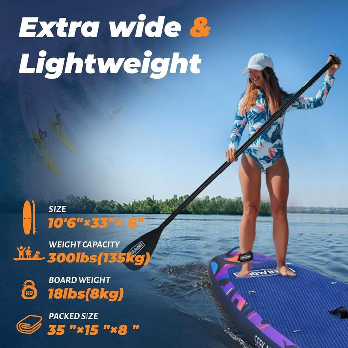 Сап SUP дошка Overmont комплект надувної дошки для веслування стоячи