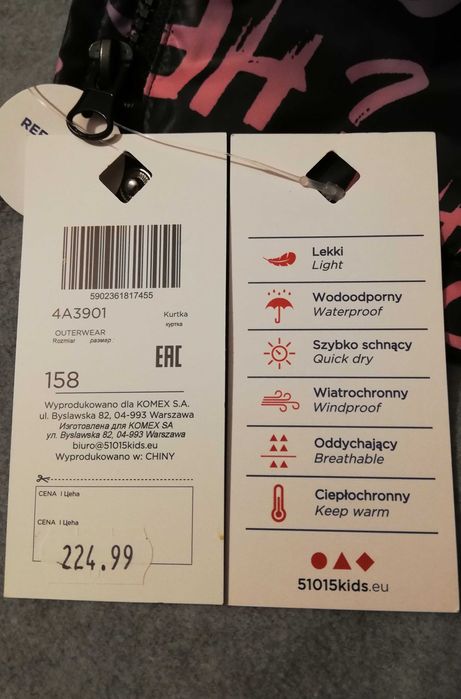 Kurtka/plaszcz rozm. 158 firmy 5-10-15